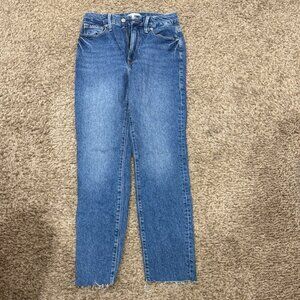 Good American Blue Straight Leg Jeans